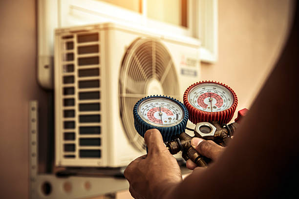 Professional Hvac Maintenance technician working in Delphi Falls, NY
